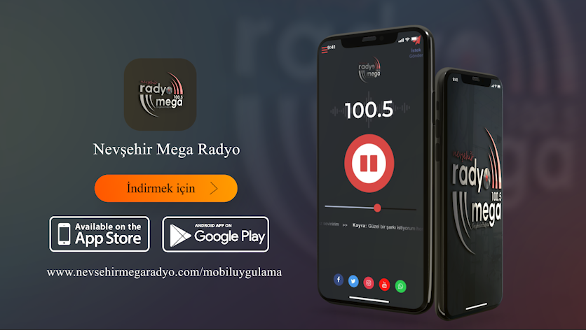 Nevşehir Mega Radyo Mobil Uygulaması Sizlerle!